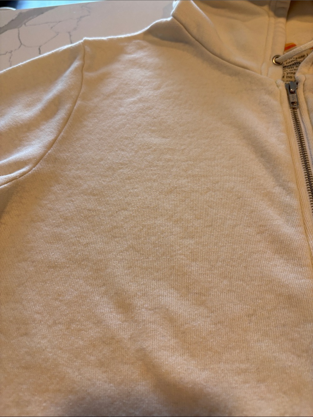 Aviator Nation Full Zip Bolt Hoodie ~ Medium ~ Cream - Picture 12 of 16
